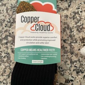 Crew Length Socks - Black and Gold